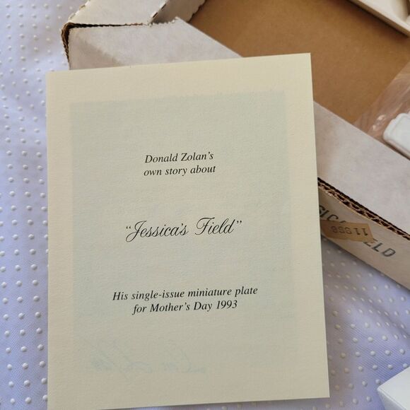 Rare Pemberton & Oaks "Jessica's Field" Vintage Mini Plate Collectible - Picture 3 of 5